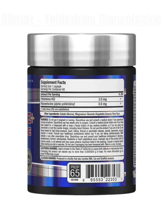 Allmax - Yohimbine - Exalted Nutrition