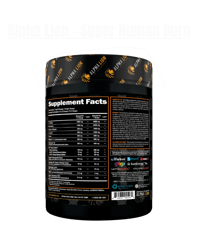 Alpha Lion - Super Human Burn Pre Workout - Exalted Nutrition