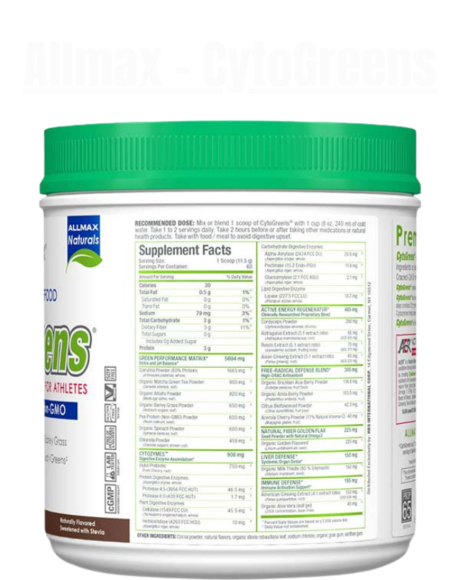 Allmax - CytoGreens - Exalted Nutrition