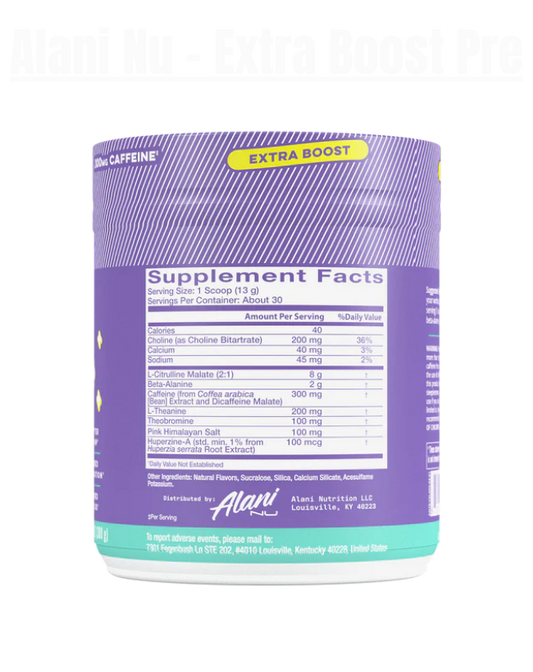 Alani Nu - Extra Boost Pre Workout - Exalted Nutrition