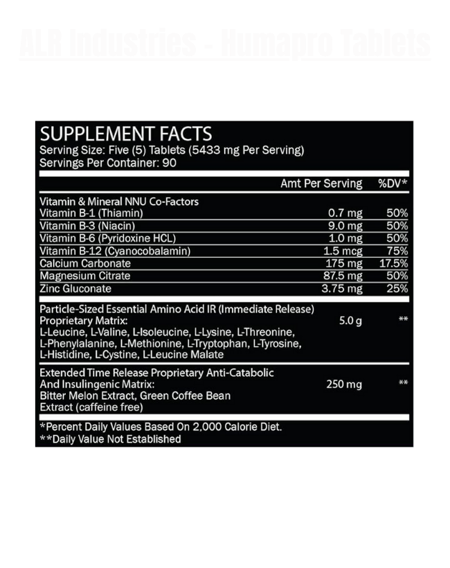 ALR Industries - Humapro Tablets - Exalted Nutrition