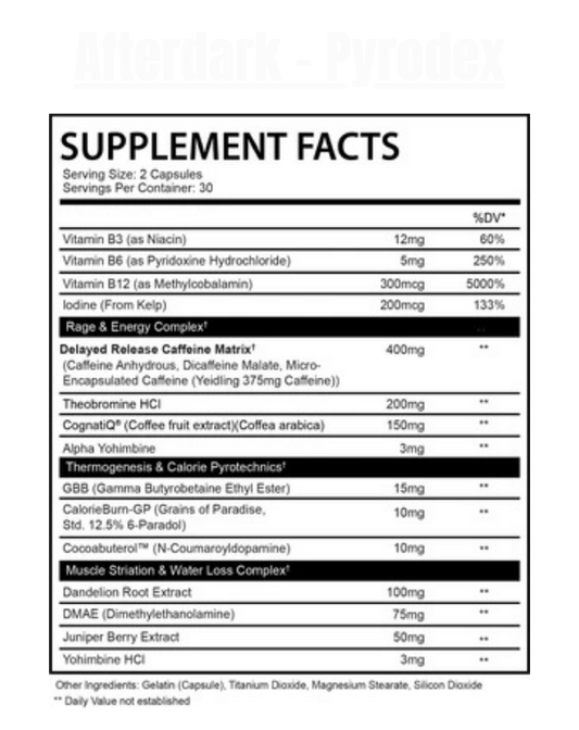 Afterdark - Pyrodex - Exalted Nutrition