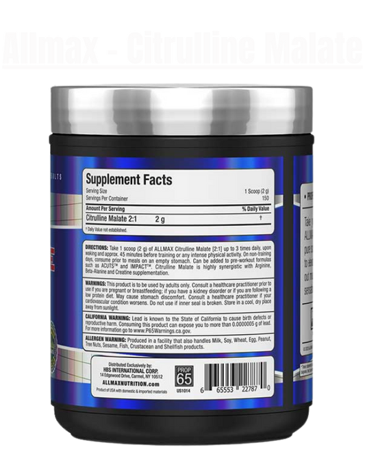 Allmax - L-Citrulline Malate - Exalted Nutrition