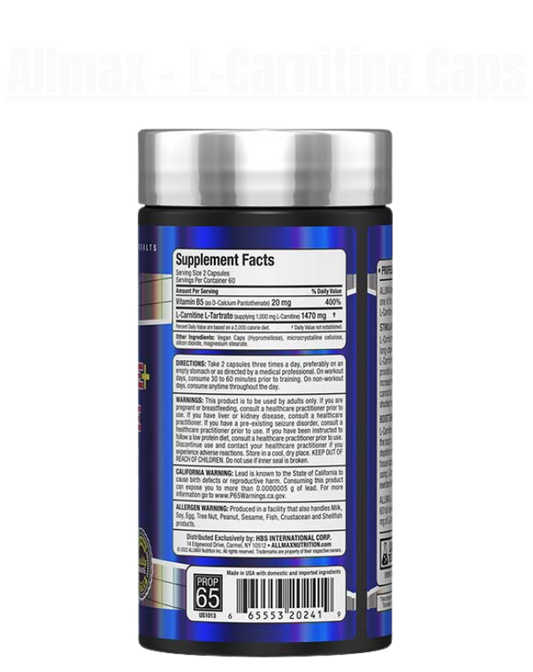 Allmax - L-Carnitine Capsules - Exalted Nutrition