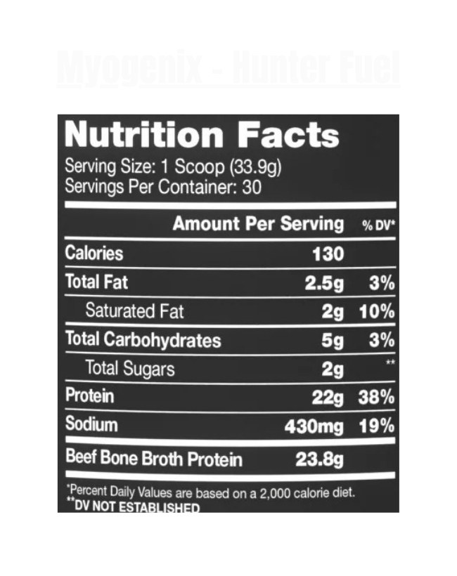 Myogenix - Hunter Fuel