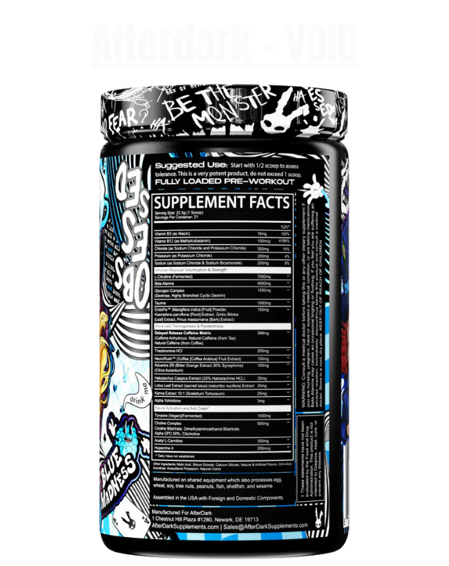 Afterdark - VOID Pre Workout - Exalted Nutrition