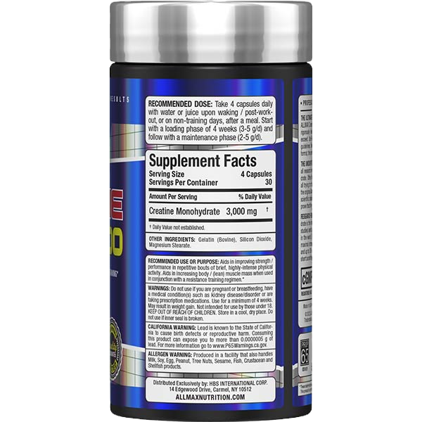 Allmax Creatine 3000 Capsules image 1
