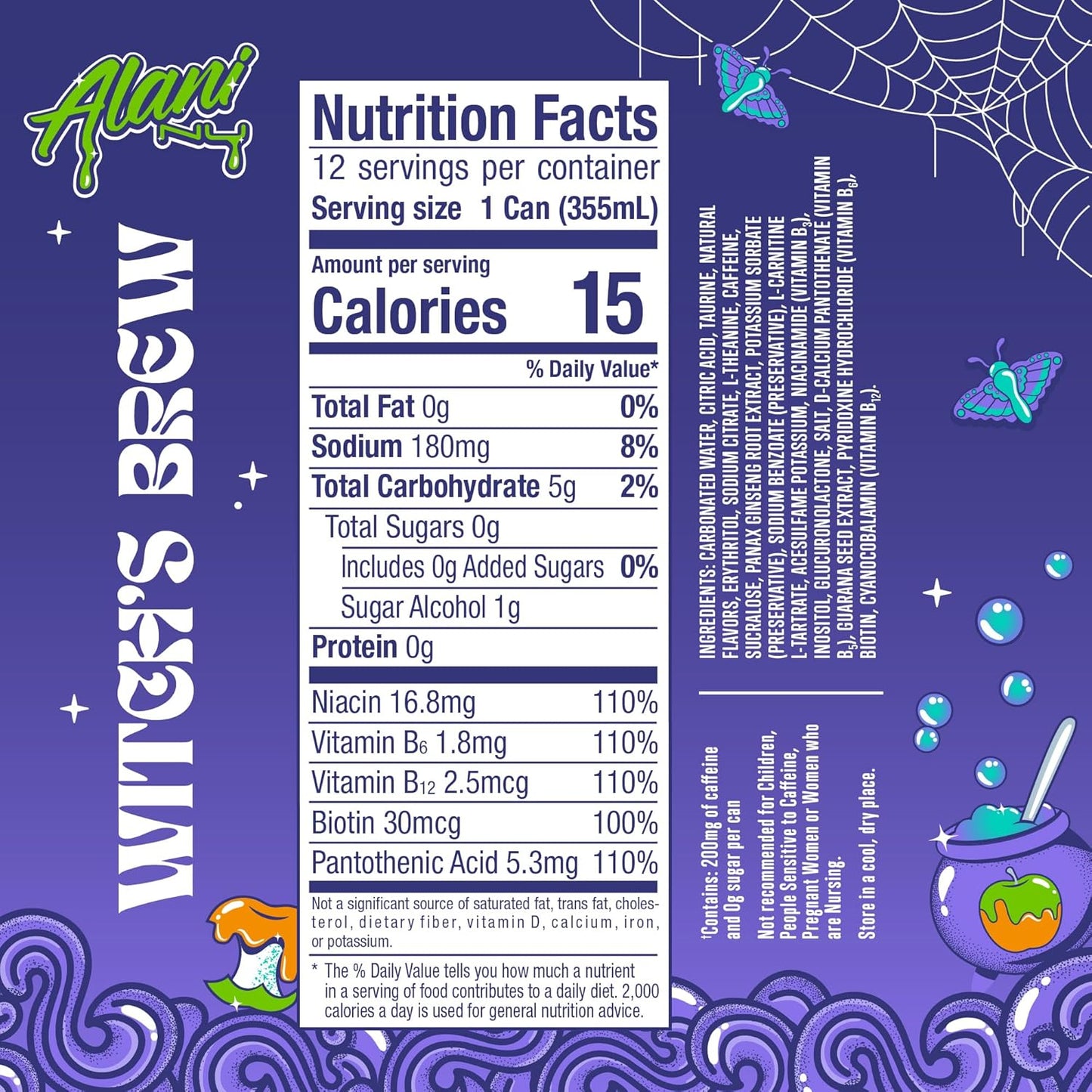 Alani Nu Energy Witch's Brew 12 Pack