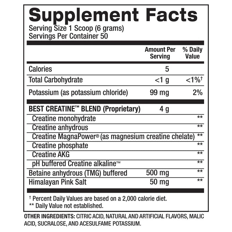 BPI Sports Best Creatine Creatine Exalted Nutrition