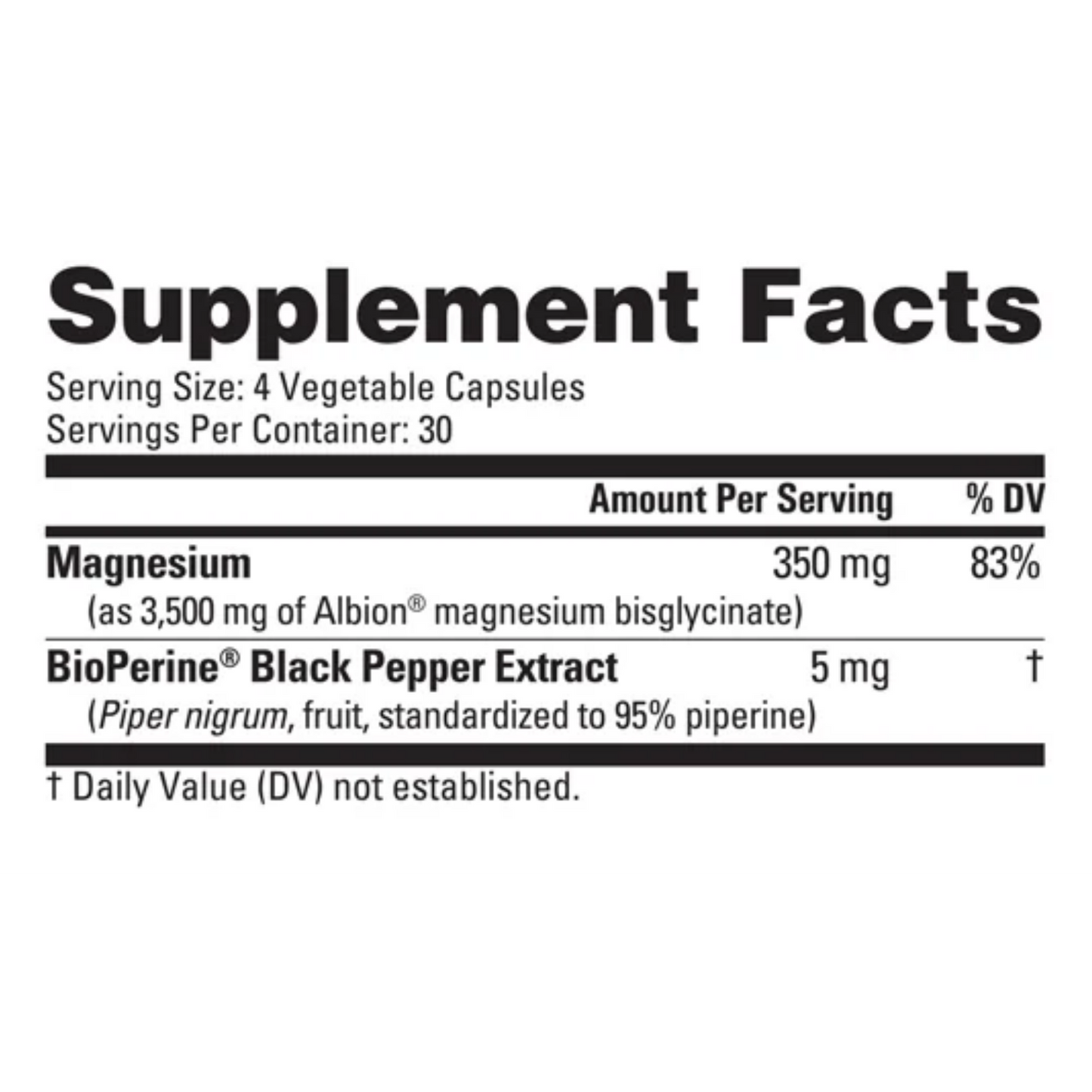 Nutrabio - Magnesium Glycinate Capsules-