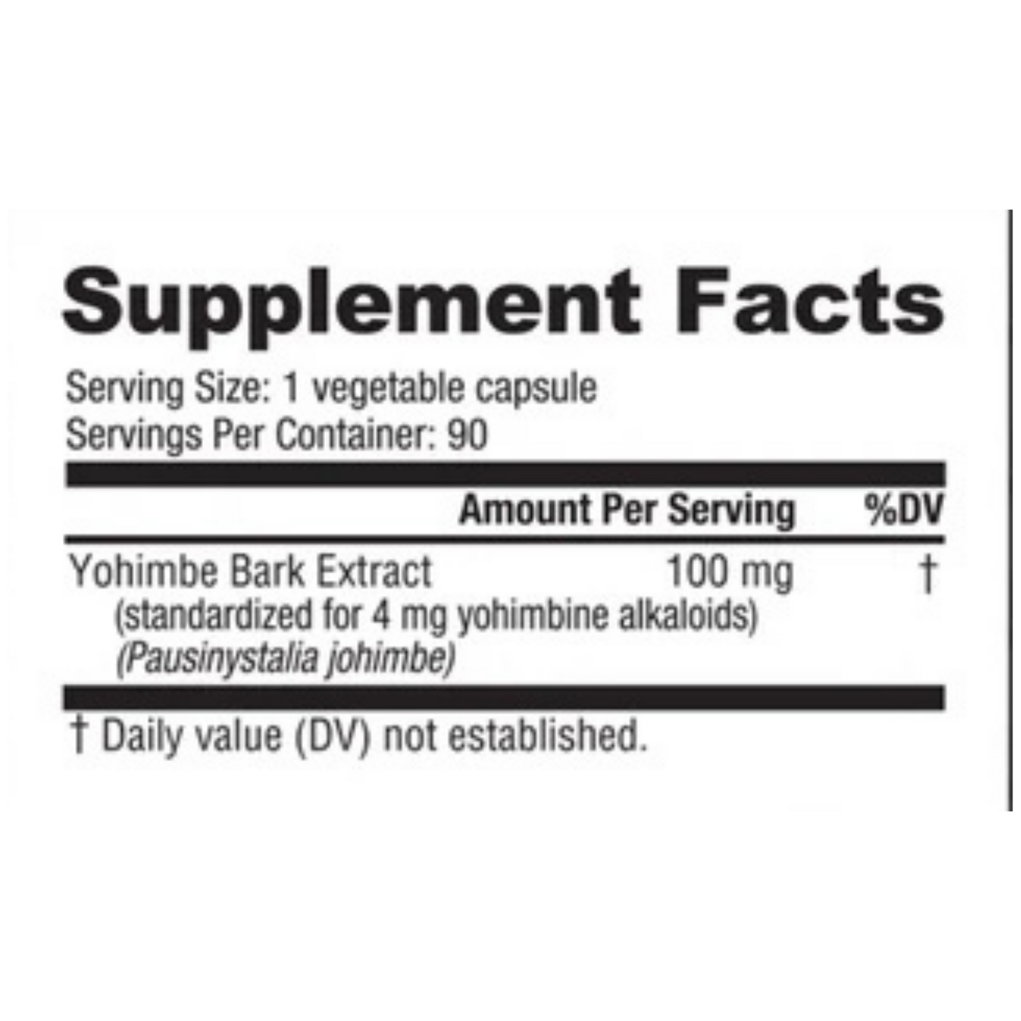 Nutrabio Yohimbe-