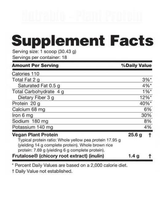 Nutrabio - Plant Protein