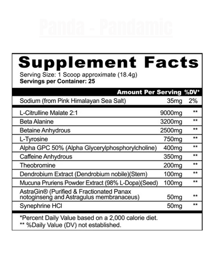 Panda - Pandamic Pre Workout