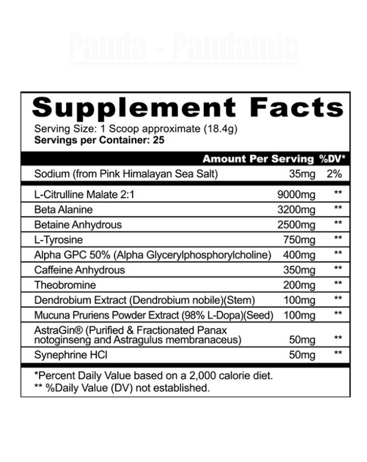 Panda - Pandamic Pre Workout