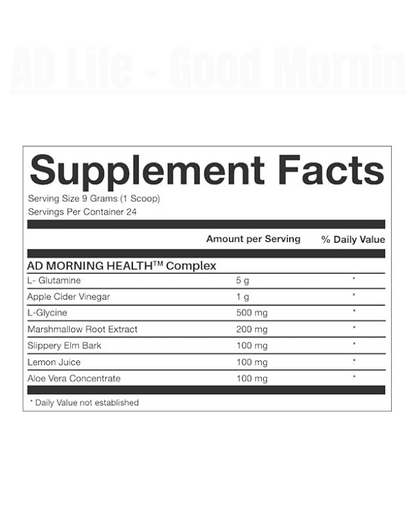 AD Life - Good Mornin' - Exalted Nutrition