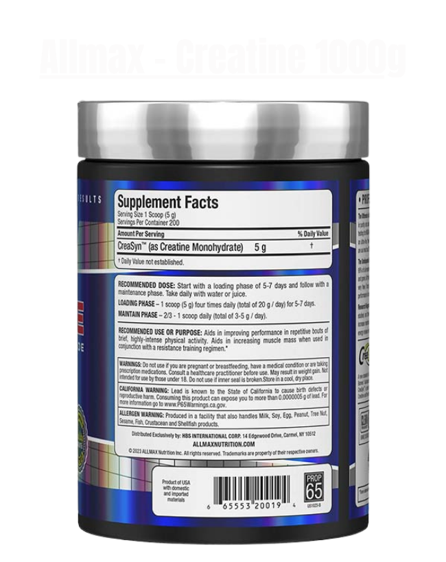 Allmax - Creatine Monohydrate - Exalted Nutrition