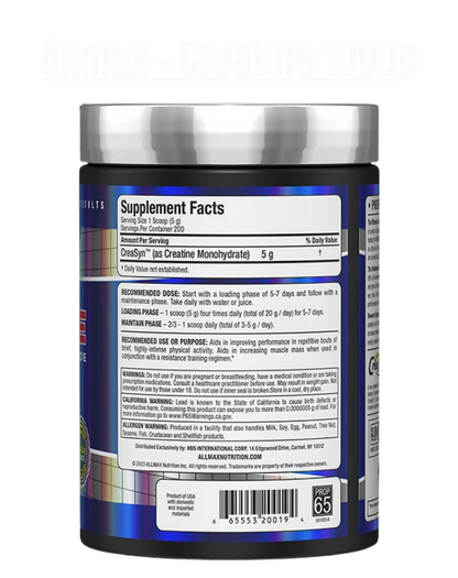 Allmax - Creatine Monohydrate - Exalted Nutrition