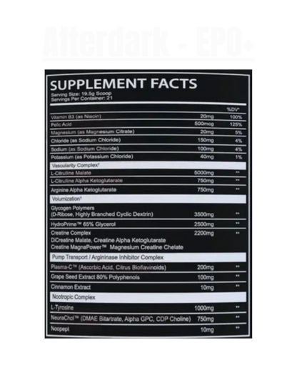 Afterdark - EPO+ - Exalted Nutrition