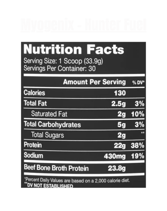 Myogenix - Hunter Fuel