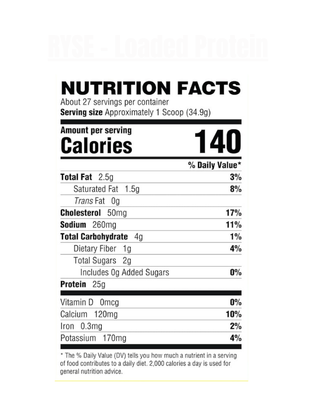 Ryse - Loaded Protein - Exalted Nutrition