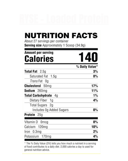 Ryse - Loaded Protein - Exalted Nutrition