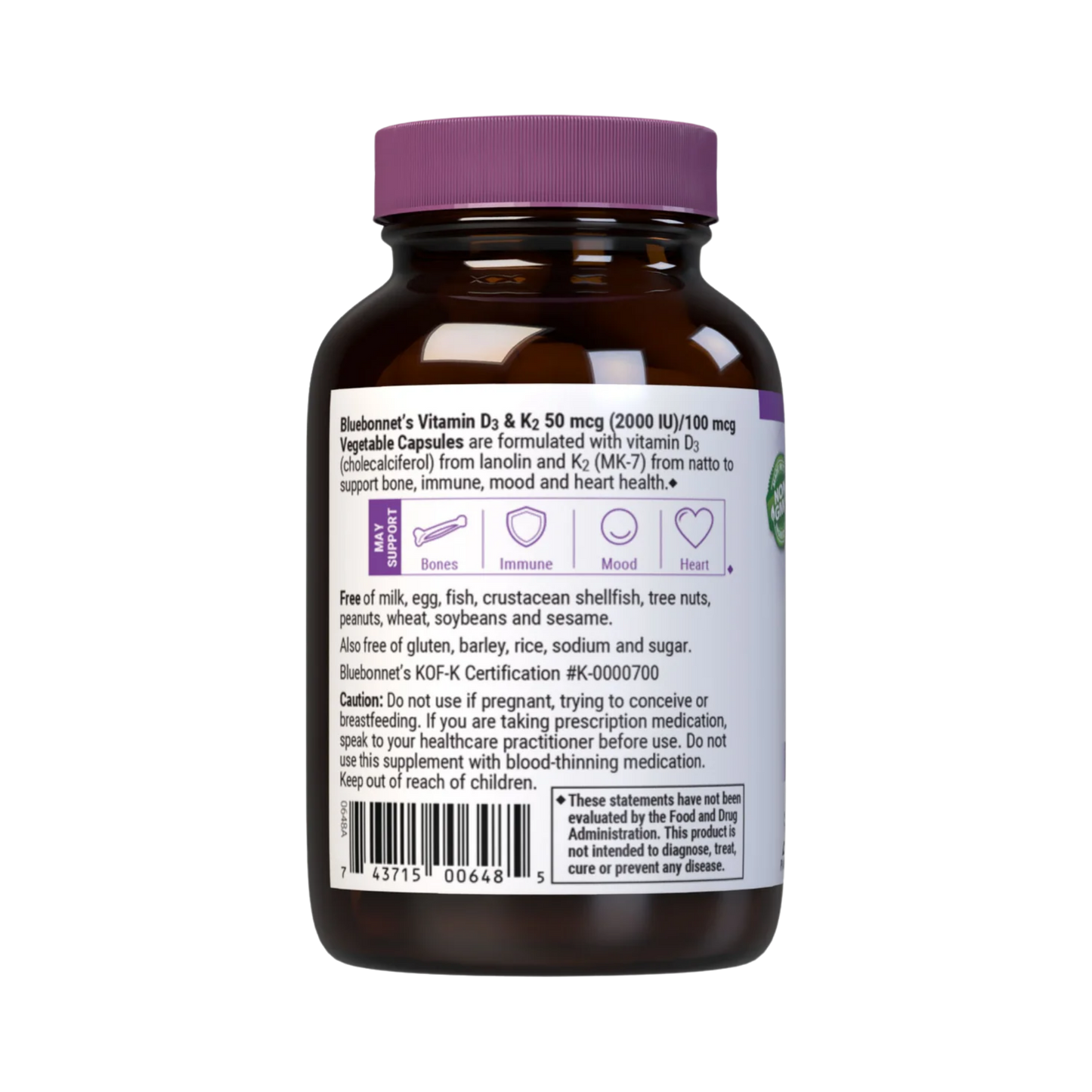 Bluebonnet - Vitamin D3 K2