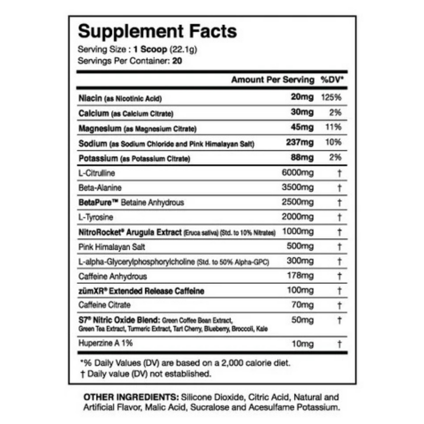 I-Prevail Rogue X Pre Workout