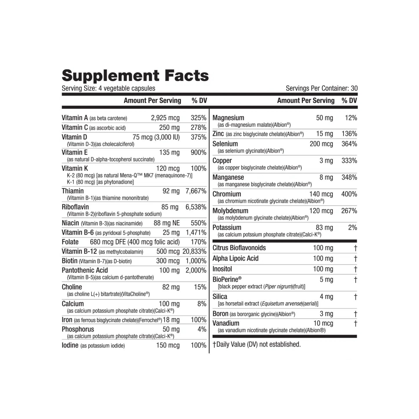 Nutrabio Multi Sport Multivitamin