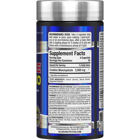 Allmax Creatine 3000 Capsules image 1