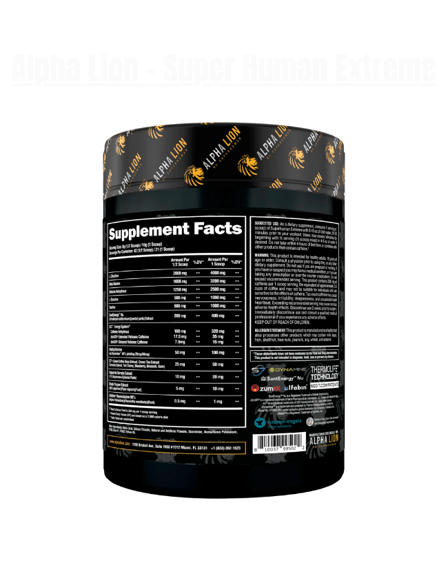 Alpha Lion - Super Human Extreme Pre Workout Exalted Nutrition
