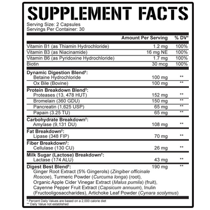 5% Nutrition - Digestive Enzymes-