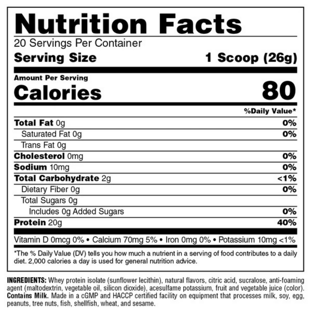 Animal - Clear Whey Protein Isolate-