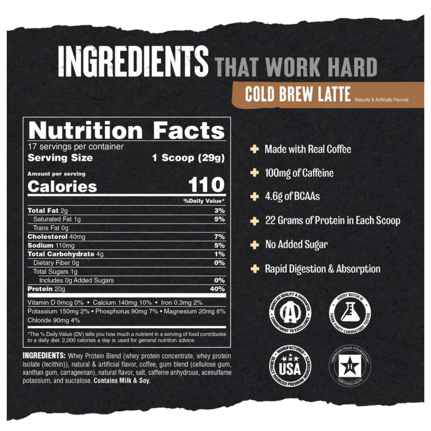 Animal - Cold Brew Coffee Whey Protein Isolate-