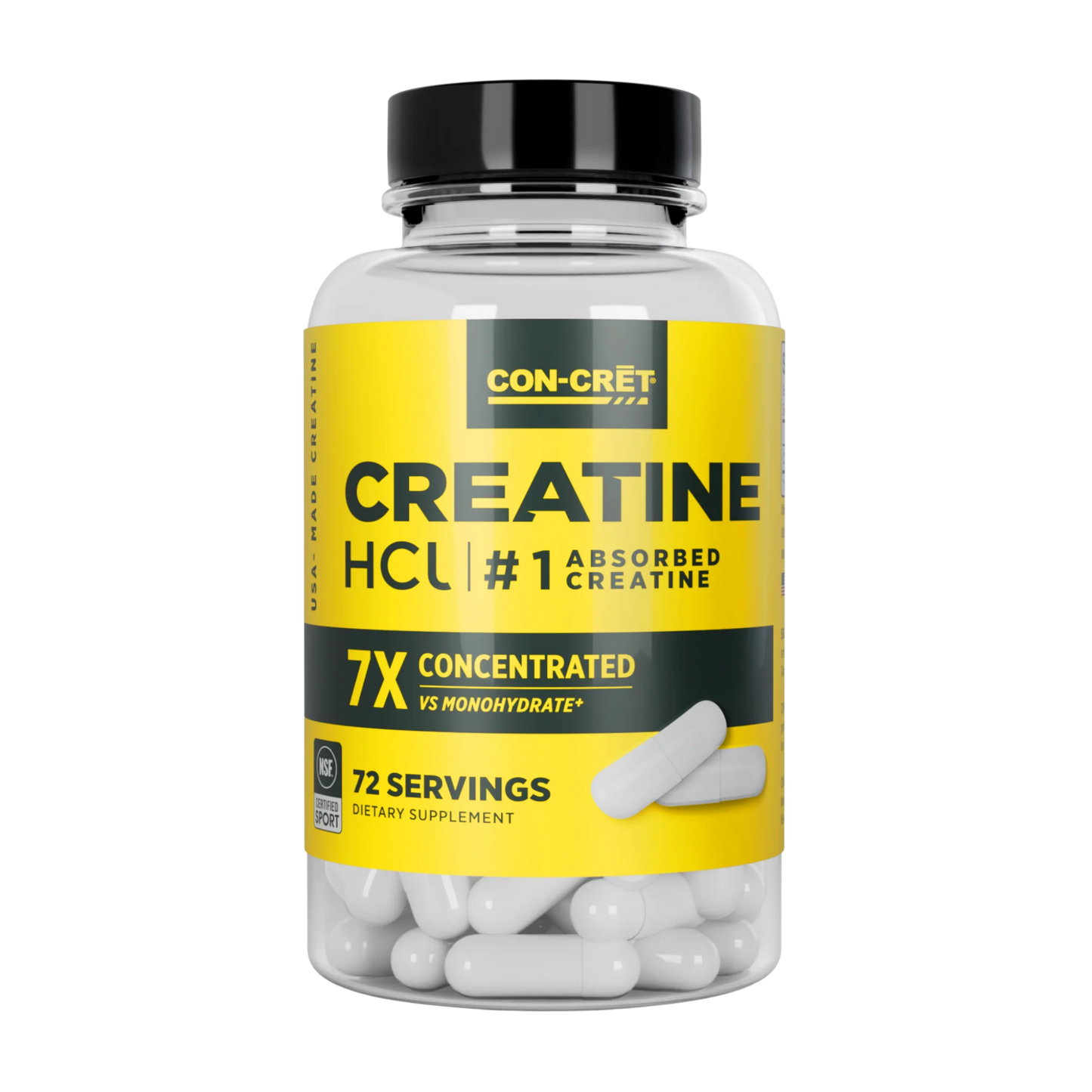 Con-Cret Creatine-Unflavored Capsules (60c)
