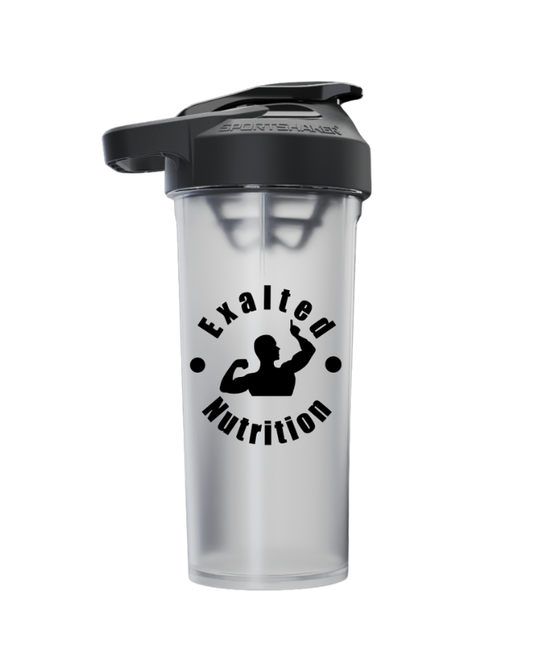 Exalted Nutrition - Shaker Cups-Clear (Black Print)
