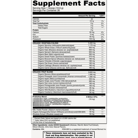 Jocko Fuel - Greens-
