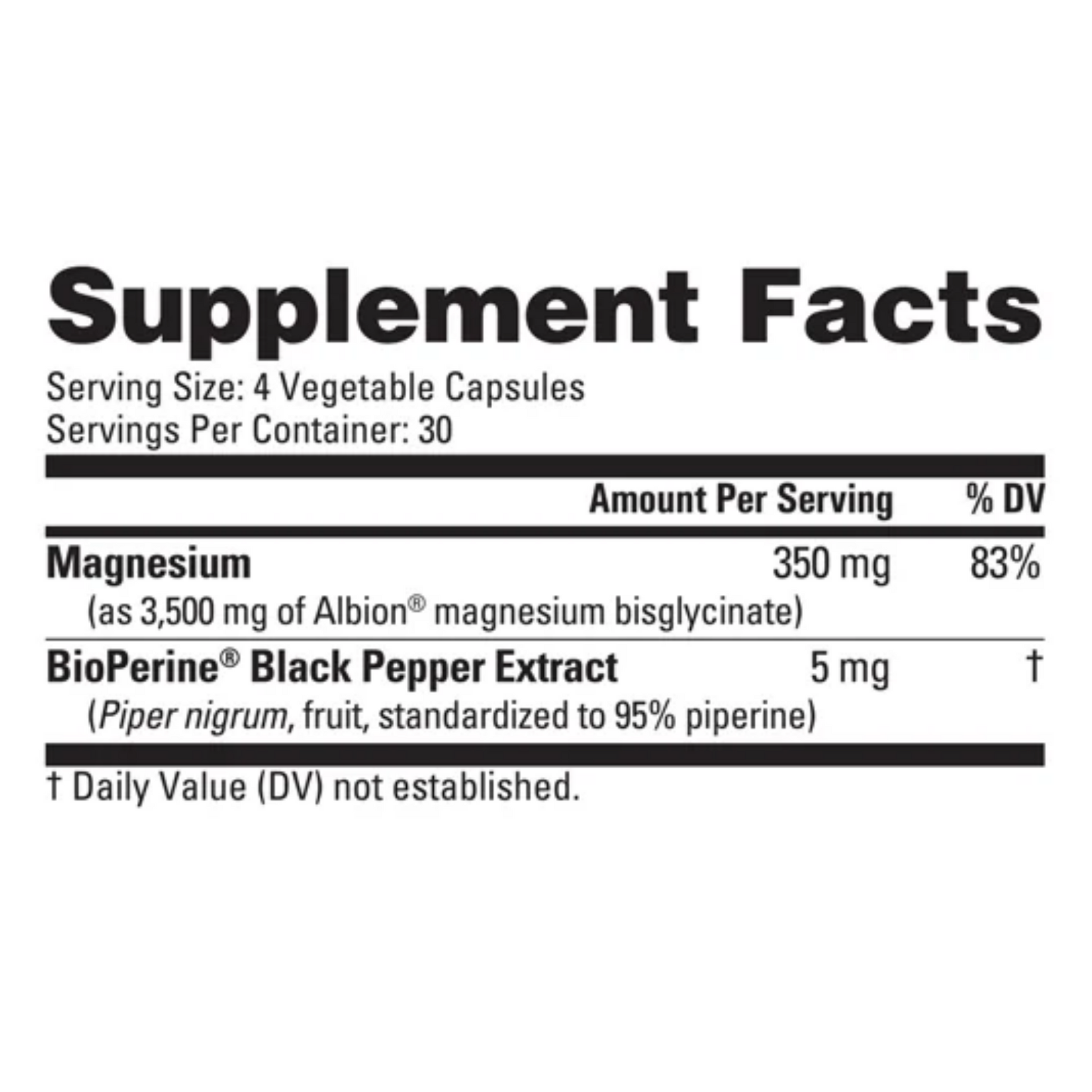 Nutrabio - Magnesium Glycinate Capsules-