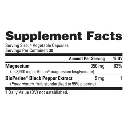 Nutrabio - Magnesium Glycinate Capsules-