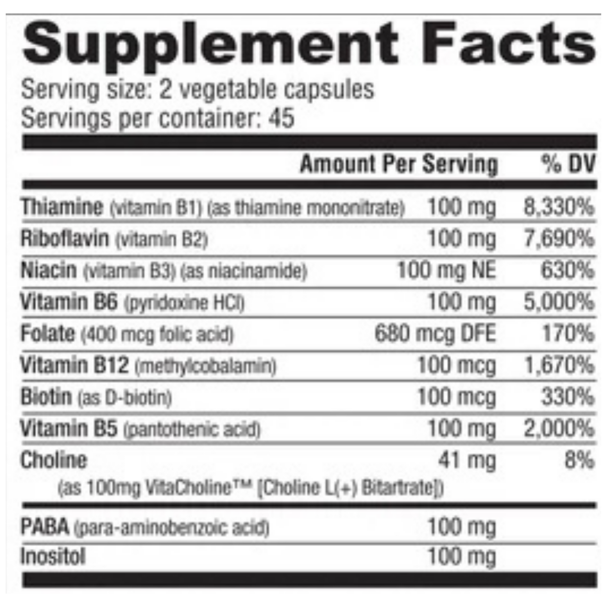Nutrabio B-100-