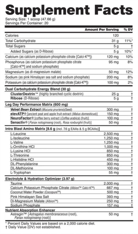 Nutrabio Leg Day-