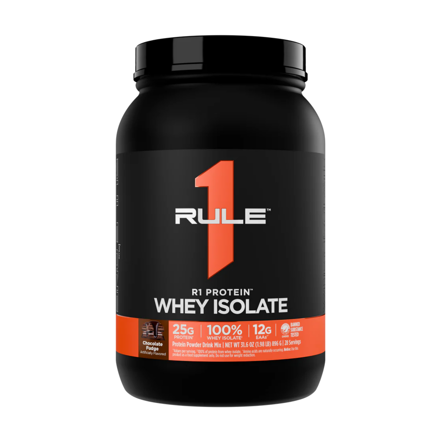 Rule 1 - R1 Protein Whey Isolate-2lb / Chocolate Fudge