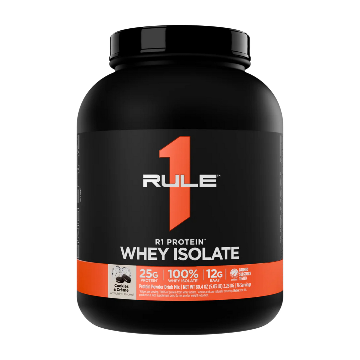 Rule 1 - R1 Protein Whey Isolate-5lb / Cookie's and Creme