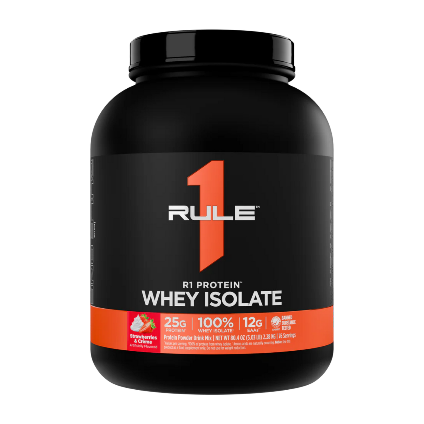 Rule 1 - R1 Protein Whey Isolate-5lb / Strawberry's and Creme