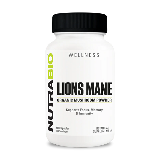 Nutrabio Lions Mane Natural Health Exalted Nutrition