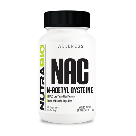 Nutrabio NAC Capsules (600mg) Immune Health Exalted Nutrition