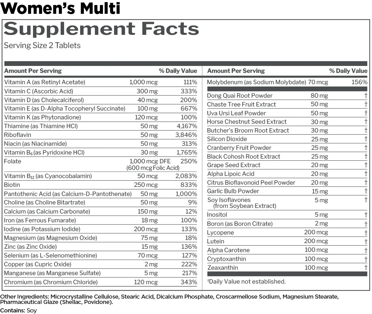 Rule 1 Multivitamin Vitamins Exalted Nutrition