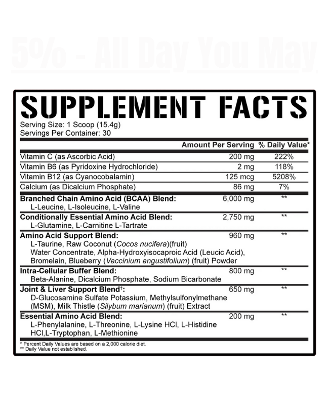 5% Nutrition - All Day You May - Exalted Nutrition