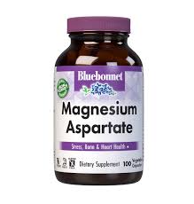 Bluebonnet Magnesium Aspartate 100 Caps - Exalted Nutrition