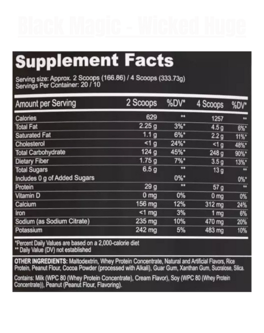 Black Magic - Wicked Huge Mass Gainer